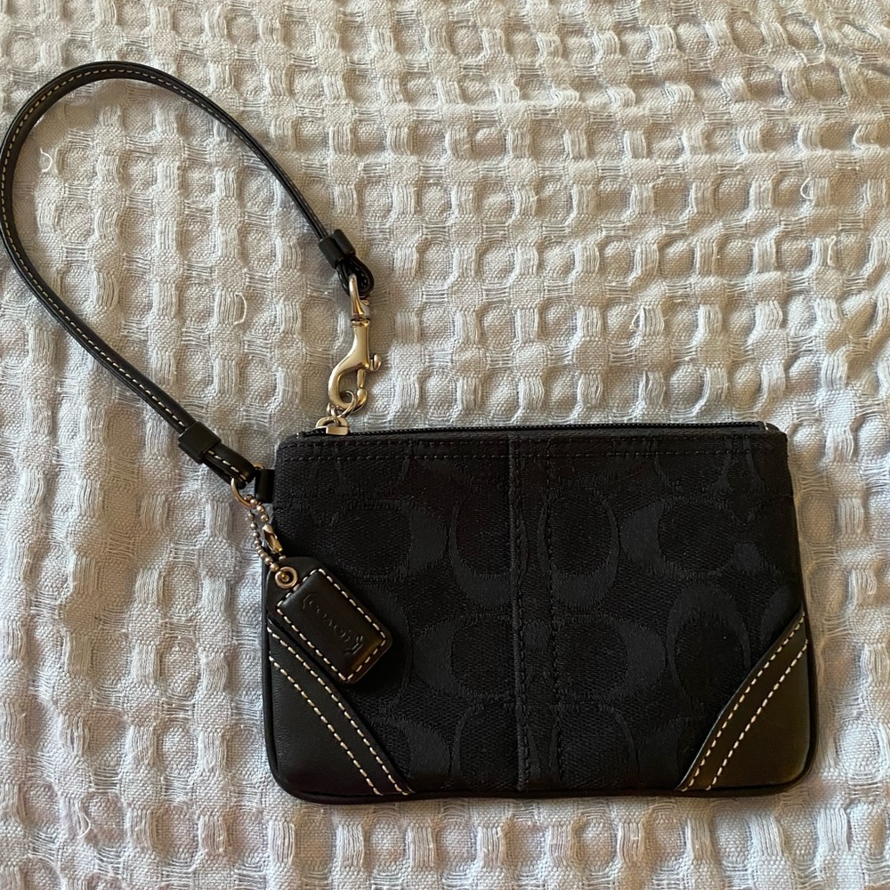 Black Coach Wristlet